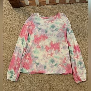 Girl’s Cat & Jack Tie-Dye Long Sleeve Top, size XL 14/16